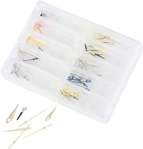 Quartz Watch Hands Precision Professional Watch Replacement Hands Parts with Plastic Box Movement Accessories in Kuwait
