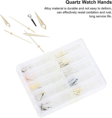 Quartz Watch Hands Precision Professional Watch Replacement Hands Parts with Plastic Box Movement Accessories in Kuwait