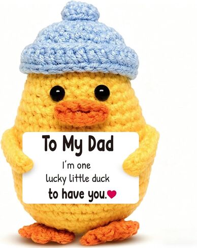 Fathers Day Dad Gift from Daughter Son – Crochet Duck for Dad Birthday Christmas Cute Appreciation Gift in Saudi Arabia