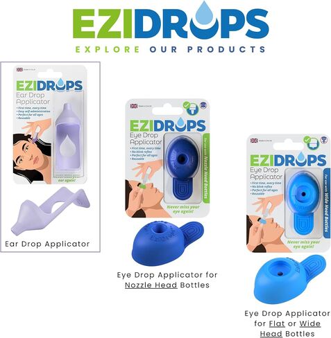 Ear Drop Applicator for Standard Nozzle Bottles & Droppers – Precise, Easy Ear Drops Application – Reusable & Portable Ear Tool Guide for Kids, Adults & Seniors (Purple) in Saudi Arabia