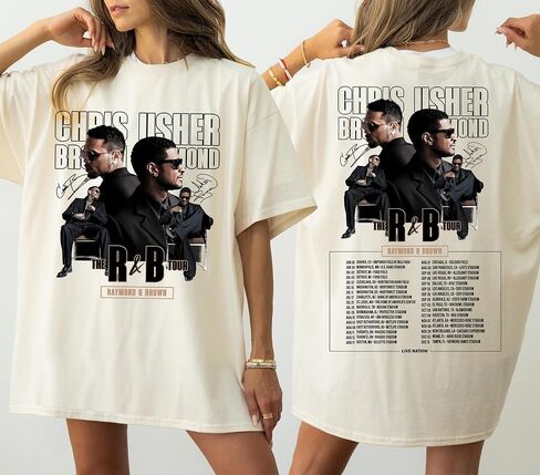 Vintage R&B Raymond Brown Music Tour Shirt for Fans – Retro Inspired Concert Graphic Tee – Unisex Hip Hop & Soul Music T-Shirt – Streetwear Style Gift for Music Lovers in Kuwait
