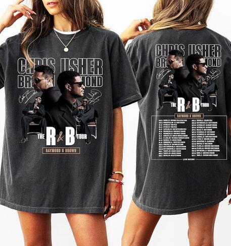 Vintage R&B Raymond Brown Music Tour Shirt for Fans – Retro Inspired Concert Graphic Tee – Unisex Hip Hop & Soul Music T-Shirt – Streetwear Style Gift for Music Lovers in Kuwait