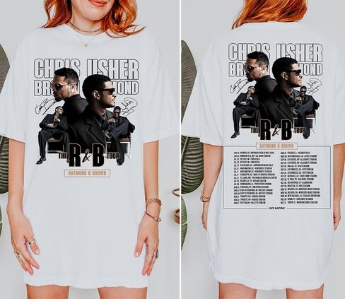 Vintage R&B Raymond Brown Music Tour Shirt for Fans – Retro Inspired Concert Graphic Tee – Unisex Hip Hop & Soul Music T-Shirt – Streetwear Style Gift for Music Lovers in Kuwait