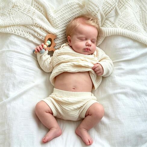Anano Realistic Reborn Twins Girls Full Silicone Vinyl Body 18 Inch Real Lifelike Twins Sister Sleeping Newborn Baby Dolls That Look Real Reborn Waterproof Double Baby Doll in Kuwait