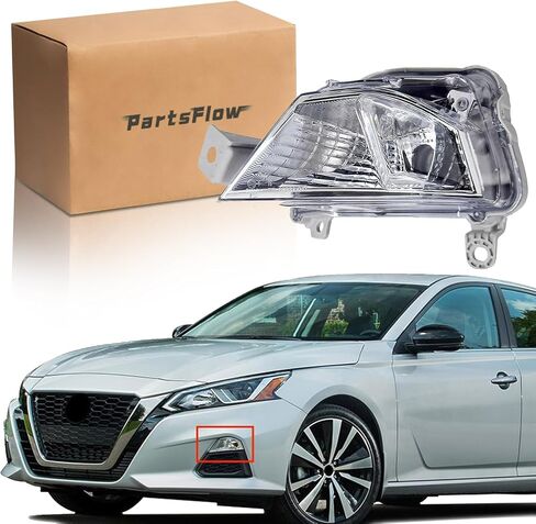 PartsFlow Turn Signal Light Right Front Passenger Side W/O Bulb Fits 2019 Nissan Altima Edition One Platinum For 2020 2021 Nissan Altima S SL SR SV 2L 2.5L NI2531121 26130-6CA0A in Kuwait