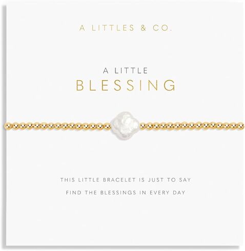 A LITTLE BLESSING Gold-Tone Plated Bracelet 6 7/8" stretch in Saudi Arabia