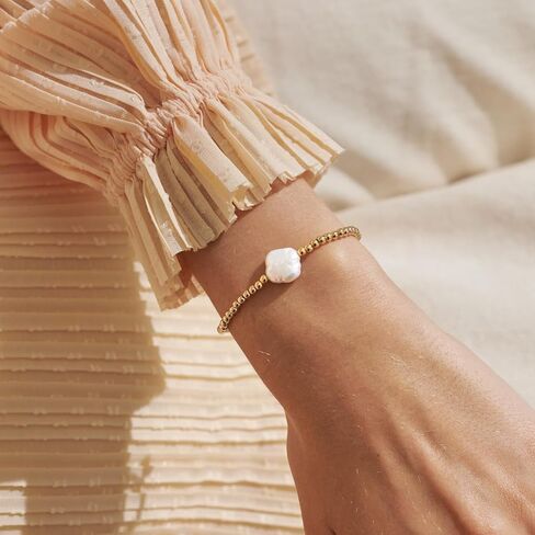 A LITTLE BLESSING Gold-Tone Plated Bracelet 6 7/8" stretch in Saudi Arabia