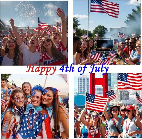 4th of July Outfits for Women Red White Blue Small Beaded Stackable Stretch Bracelets USA Patriotic Jewelry 4th of July Accessories in Saudi Arabia
