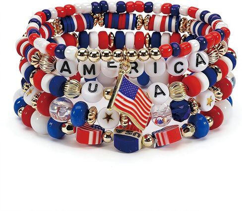 Soccer Beaded Bracelets Set for Women 2026 Game Day Stackable Stretch Bracelet 2026 Game Day World Cup Jewelry Accessories in Saudi Arabia