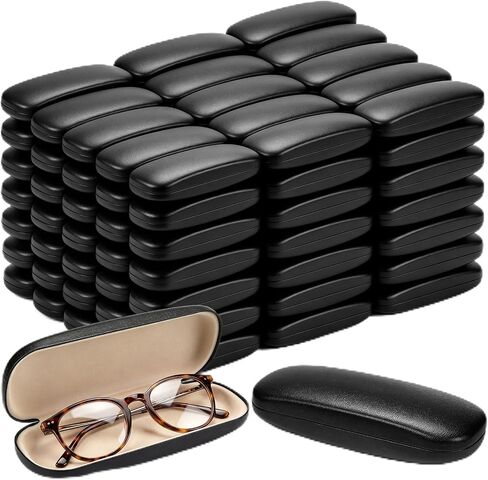 Kanayu 100 Pcs Unisex Hard Shell Eyeglasses Cases Bulk, Sunglasses Storage Protector Fits Most Glasses in Kuwait