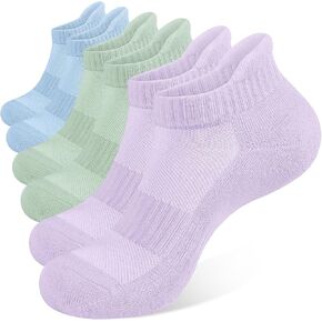CLOSEMATE 6 Pairs Ankle Athletic Running Socks for Men Women - Comfortable Cotton Cushioned and Anti-Blister in Saudi Arabia