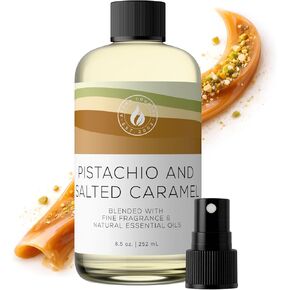 Aroma Country Pistachio & Salted Caramel Diffuser Oil - Luxury Dessert-Inspired Fragrance Oil, Home Aroma for Diffusers & Room Spray - Premium Aromatherapy Oils & Home Scent (8.5 Fl Oz) in Saudi Arabia