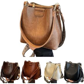 Crossbody Bags Purse for Women Trendy Vintage Travel Shoulder Bucket Bag Handbag Large Capacity Fashion Casual Outdoor in Saudi Arabia