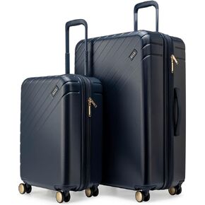 ELLE Louvre 2 Piece Expandable Polycarbonate Spinner Luggage Set | Navy in Saudi Arabia