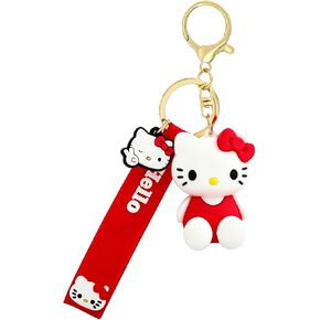 ACZHHZC Anime Cartoon Cute Cat Keychains, Kawaii Backpack Purse Keyring Accessories Gifts for Women in Saudi Arabia