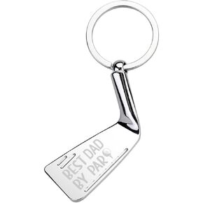 KNIN Best Dad By Par Keychain,Fathers Day Gift for Dad,Birthday Christmas Gift from Daughter Son,Golf Lover Dad Key Ring in Saudi Arabia