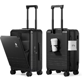 Top Opening PC Hard Shell Suitcase, 20-inch International Carry On Luggage with TSA Lock, 360 Silent Spinner Wheels - Ideal for Business Travel Suitcase (Beige, Carry-On 20-Inch) in Saudi Arabia