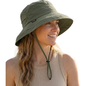 Bucket Sun Hat for Women, UPF 50+ Wide Brim, Packable, Waterproof Rain Hat for Hiking Outdoor Travel in Kuwait