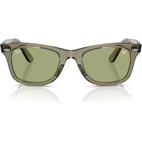 Ray-Ban x Star Wars Master Yoda RB2140 Original Wayfarer Square Sunglasses, Transparent Green/Bottle Green, 52 mm in Saudi Arabia