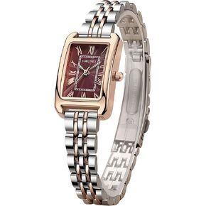 Watches for Women Vintage Bracelet Roman Dial Rectangular Case Silver Watch Waterproof in Saudi Arabia