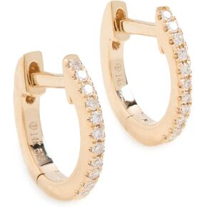 By Adina Eden Women's By Adina Eden Fine Diamond 14k Huggie Earrings in Saudi Arabia