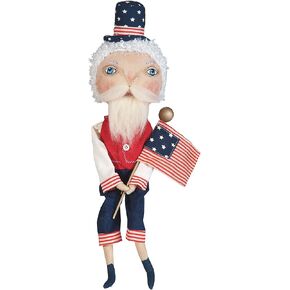 GALLERIE II Samuel Liberty Joe Spencer Gathered Traditions Soft Figurine 15" Versatile 4th of July Independence Day Americana Patriotic USA Decor Decoration Red in Saudi Arabia