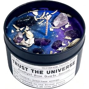 Manifestation Healing Chakra Candles, Energy Balance & Emotional Support Spiritual Candle for Law of Attraction Ritual, Empowering Women Gifts, Birthday & Graduation Present（Trust The Universe in Saudi Arabia