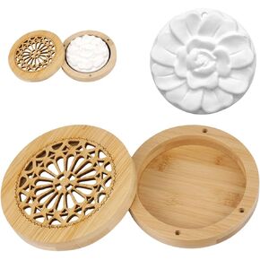 1set 3.5in Aromatic Bamboo Carving Box Set for Home Scenting,Passive Essential Oil Diffuser, Passive Diffuser with Natural Scent Dispersion, Moso Bamboo Construction for Long-Lasting Use in Saudi Arabia
