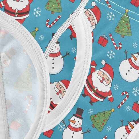 ALAZA Cotton Boys' Underwear Santa Claus Snowman Pattern Boys Briefs Soft Toddler Underwear in Kuwait