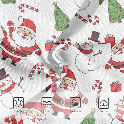 ALAZA Cotton Boys' Underwear Gift Christmas Tree Santa Claus Snowman Pattern Boys Briefs Soft Toddler Underwear in Kuwait