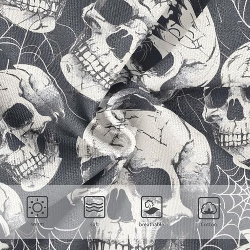 ALAZA Cotton Boys' Underwear Seamless Halloween Human Skulls Spider Web Boys Briefs Soft Toddler Underwear in Kuwait
