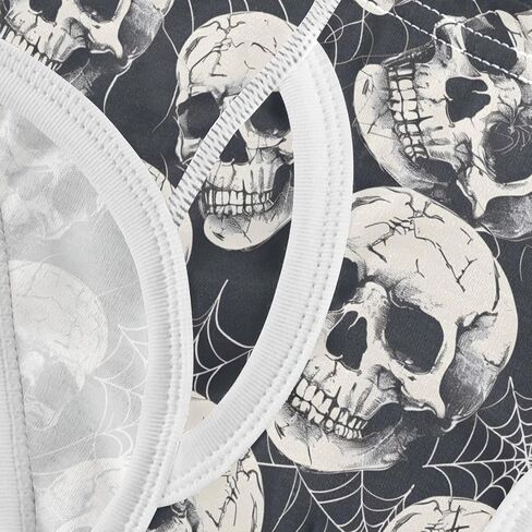 ALAZA Cotton Boys' Underwear Seamless Halloween Human Skulls Spider Web Boys Briefs Soft Toddler Underwear in Kuwait