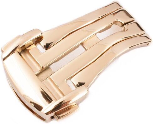 StrapHabit Single Fold Deployant Buckle Watch Clasp - Stainless Steel Deployment Clasp Fits FKM Rubber Watch Straps in Saudi Arabia