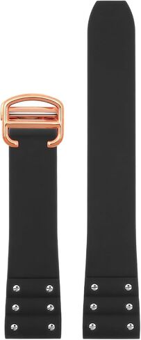 Compatible with the modified silicone WATCH BANDS strap and folding clasp for the Cartier Santos models WSSA0009 and WSSA0018/13. in Kuwait