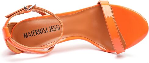 صندل MAIERNISI JESSI للجنسين للرجال والنساء مع حزام للكاحل، وكعب عالٍ مفتوح عند الأصابع، وكعب 5.1 بوصة in Kuwait