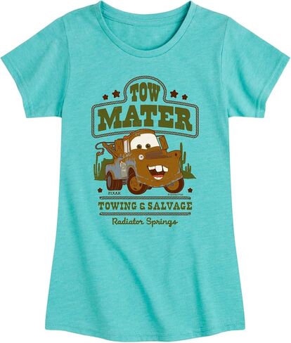 تي شيرت ديزني - Tow Mater Western - تي شيرت بأكمام قصيرة مناسب للفتيات الصغيرات in Kuwait