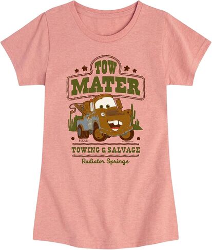 تي شيرت ديزني - Tow Mater Western - تي شيرت بأكمام قصيرة مناسب للفتيات الصغيرات in Kuwait