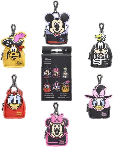 حقيبة ظهر صغيرة من Loungefly Mickey & Friends Halloween Blind Box Mini على شكل سلسلة مفاتيح - حصريًا للترفيه على الأرض (نمط عشوائي واحد) in Kuwait