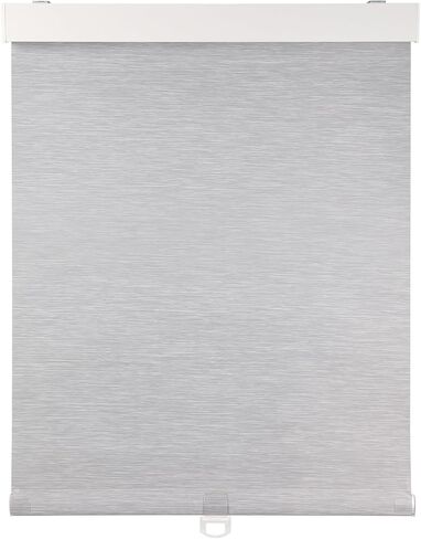 OCTO Cordless Blackout Roller Shades for Indoor Windows,Free-Stop Shade with Valance,Thermal Insulated Woven Fabric,UV Protection，Blinds for Home，Office，Easy to Install(72" H x 23" W, Grey) in Saudi Arabia