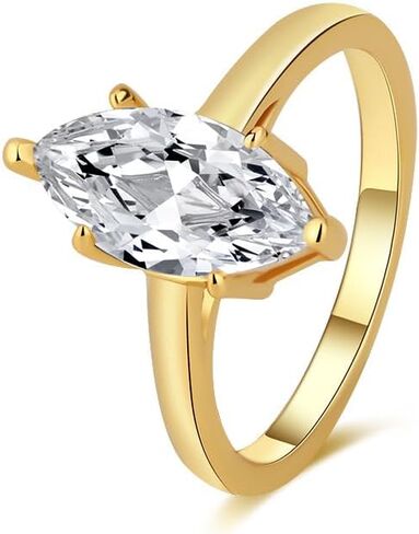 1-3CT ماركيز قطع خاتم الخطوبة، AAAAA الصف مكعب زركونيا وعد تشيكوسلوفاكيا خاتم للنساء، S925 الفضة مجوهرات الزفاف الزفاف حجم 5-10 in Kuwait