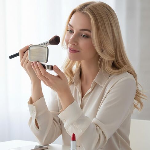 Sibba Pill Case Pill Box with Mirror Vintage Bronze 2-Compartment Metal Pills Organizer Portable Small Medicine Container Mini Medicine Case for Vitamins Supplements Travel Pills Box for Purse Pocket in Kuwait