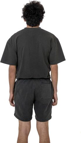 Los Angeles Apparel Heavy Fleece Sweat Short Vintage Black, XX-Large in Saudi Arabia