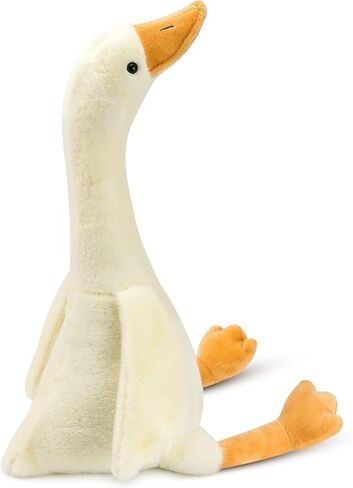 Goose Stuffed Animal, 19.7 Inch Soft Goose Doll Plush Toy Hugging Pillow, Cute Duck Stuffed Animal Gifts for Kids Baby Shower Birthday Party Favors Supplies, PP Cotton Fill in Kuwait