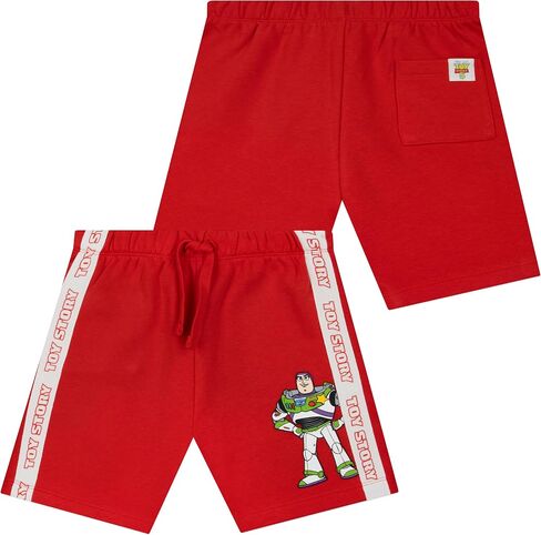 Disney Toy Story Outfit, Buzz Lightyear And Woody T-Shirt And Shorts For Boys, Short Sleeve Summer 2 Piece Set, Red 5 in Kuwait