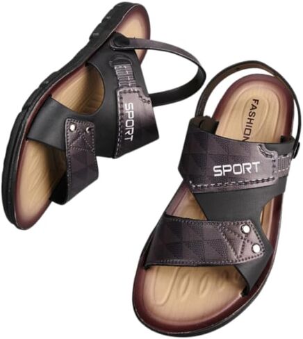 Men's large-size outdoor sandals - anti-slip soft sole - driving shoes - beach open-toe slippers in Kuwait