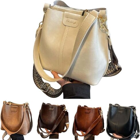 Crossbody Bags Purse for Women Trendy Vintage Travel Shoulder Bucket Bag Handbag Large Capacity Fashion Casual Outdoor in Saudi Arabia