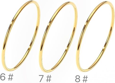 Cdrter 3-Piece 1mm Ultra-Thin 14K Gold Stackable Ring Set – Sizes 6/7/8 Tarnish-Free Plated Bands for Women Minimalist Pinky Thumb Knuckle Rings in Saudi Arabia