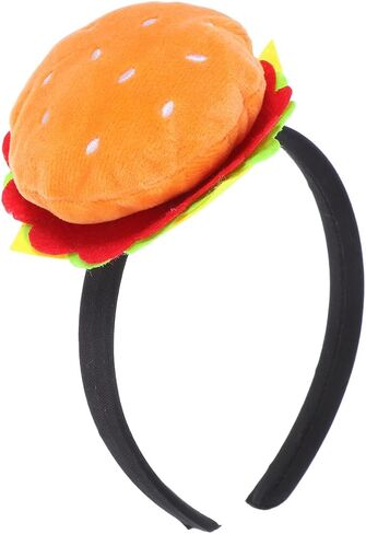 عصابة رأس IMIKEYA Burger: تزيين عصابة رأس الطعام للنساء والرجال - غطاء رأس مرح ومبتكر للحفلات الكرنفالية والمناسبات التنكرية in Kuwait