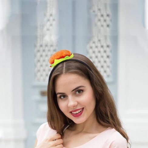عصابة رأس IMIKEYA Burger: تزيين عصابة رأس الطعام للنساء والرجال - غطاء رأس مرح ومبتكر للحفلات الكرنفالية والمناسبات التنكرية in Kuwait