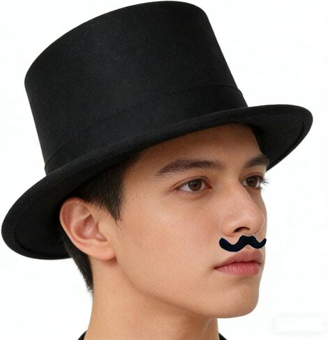 6 Pack Adults Top Hats Plastic Magician Hat Costume Hat Top Hat for women Stage Performance Party Cosplay Supplies in Saudi Arabia